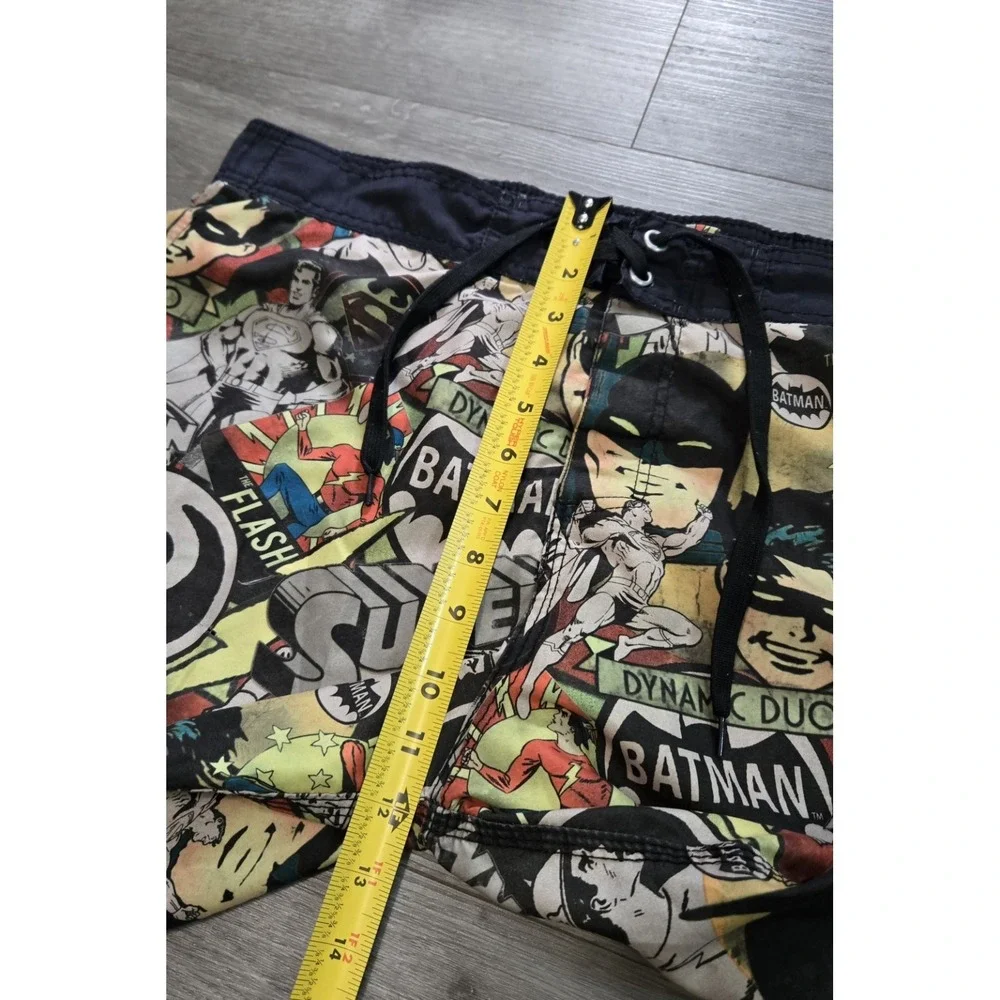 DC Comics Batman Men's Swim Trunks Board Shorts Medium Retro Robin Superman